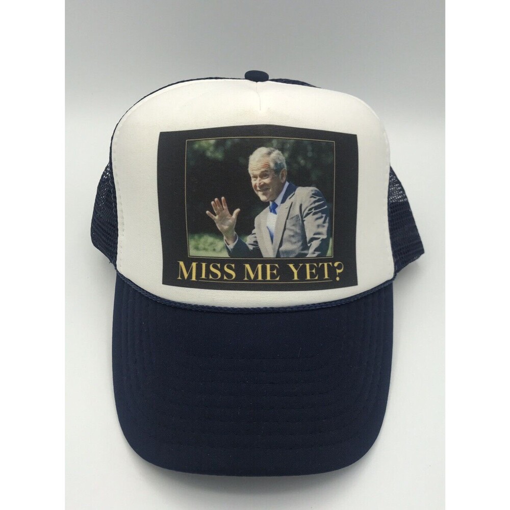 "Miss Me Yet?" George W. Bush Cap Hat Nissin Snap Back Mesh